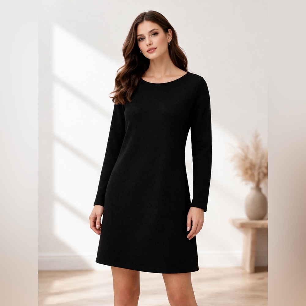 Vince Black Wool Sweater Dress | Longline Tunic | NWT